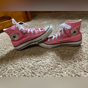 Pink Converse All Star High Tops.